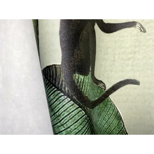 Natur magas pálmák banánfák gyümölcsfürttel egzotikus virágok buja zöld szines falpanel