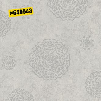   Rasch #ROCKENROLLE 540543  Neoklasszikus Vintage barokk mintázat világos szürke ezüst fémes hatás tapéta