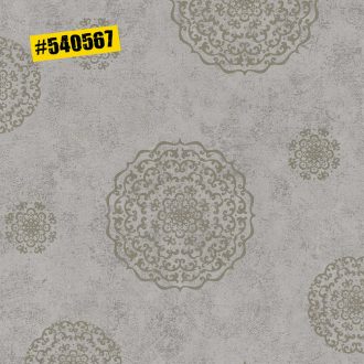   Rasch #ROCKENROLLE 540567  Neoklasszikus Vintage barokk mintázat meleg szürke ezüst fémes hatás tapéta