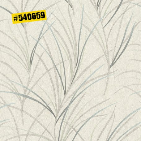 Rasch #ROCKENROLLE 540659  Natur fűmintázat világos karamell zöld árnyalatok ezüst antracit enyhe fémes csillogás tapéta