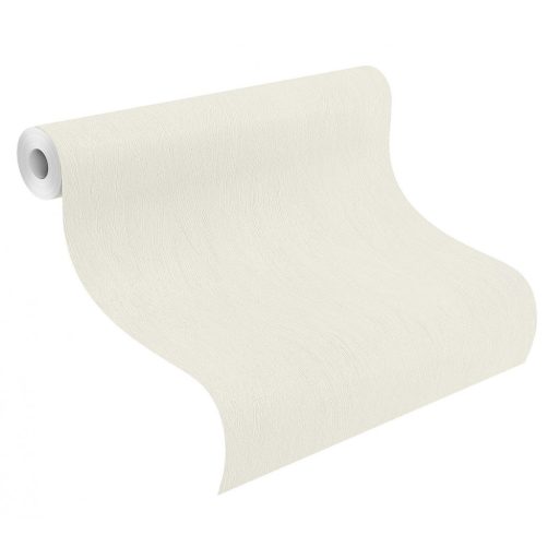 Rasch #ROCKENROLLE 540802 Egyszínű strukturált fehér fémes hatás tapéta