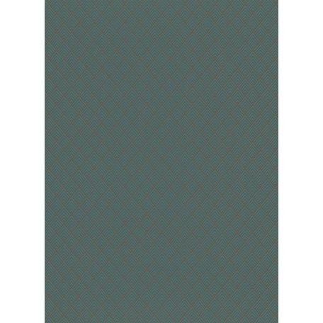 Eriemann Hacienda 5412 19  etno grafikus sötétzöld rézszín tapéta
