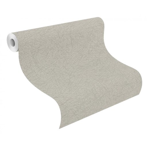 Rasch #ROCKENROLLE 541366  Natur sűrű hálózat/kötés minta világos meleg szürke csillogó ezüst fémes hatás tapéta