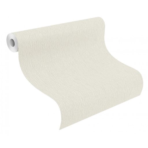 Rasch #ROCKENROLLE 541434 Egyszínű strukturált vonalkázott váltakozva matt-csillogó törtfehér tapéta