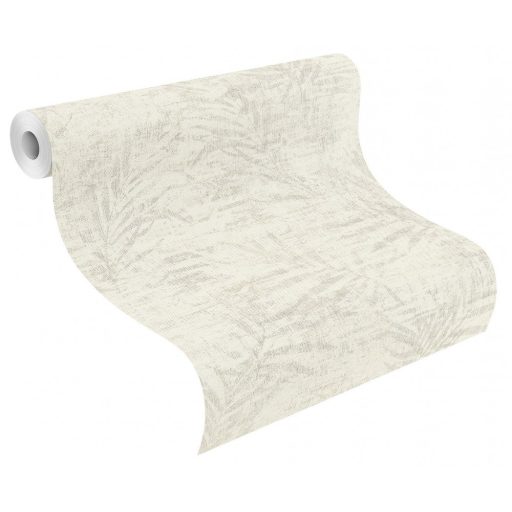 Rasch Poetry II 546606 Natur botanikus bambuszlevelek krémfehér bézs világos szürke ezüst tapéta