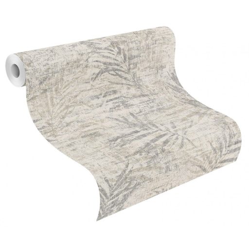 Rasch Poetry II 546613 Natur botanikus bambuszlevelek világos bézs szürke világos arany tapéta