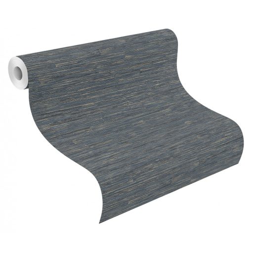 Rasch Highlands 550580  Natur bambusz megjelenítés indigókék fekete arany tapéta
