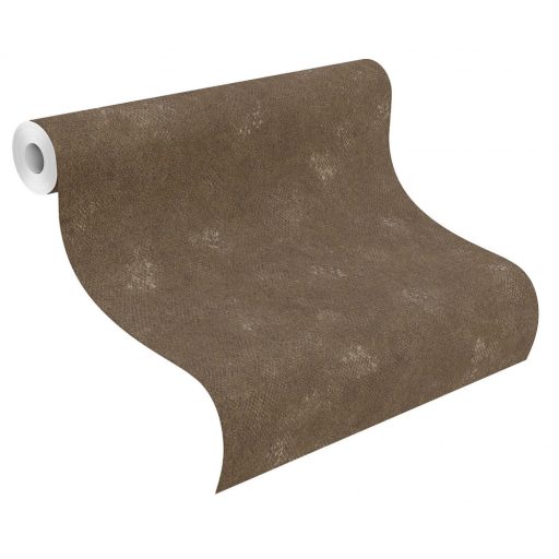 Rasch Highlands 550689 Natur kígyóbőr mintázat barna világos zöldarany nemes fényhatás tapéta