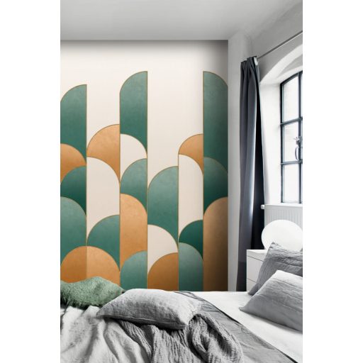 Rasch Salisbury 552171 Art Deco a stílus legszebb lapjaiból krém/bézs zöld arany finom színátmenetek falpanel
