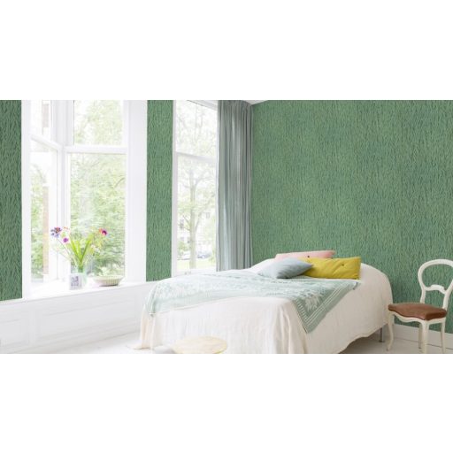 Rasch Composition 554175 Natur sürü tömött megjelenítésű füvek sötétzöld és zöld árnyalatok fénylő mintafelület tapéta