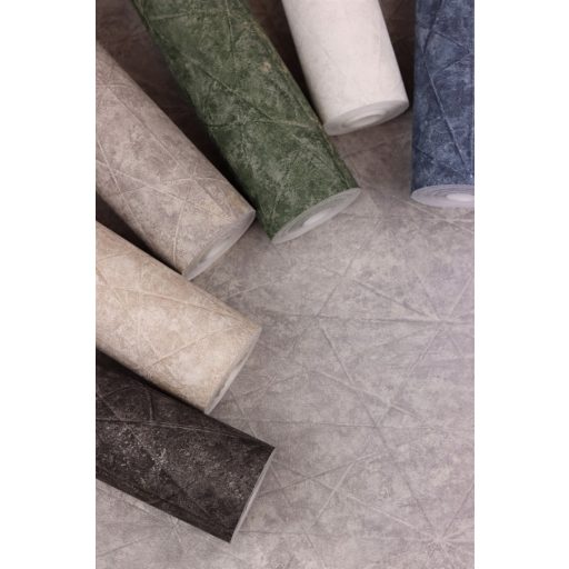 Rasch Composition 554366 Grafikus keresztező vonalak texturált farmerkék világos ezüst finom csillogás tapéta