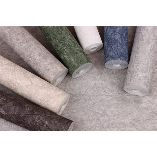 Rasch Composition 554366 Grafikus keresztező vonalak texturált farmerkék világos ezüst finom csillogás tapéta