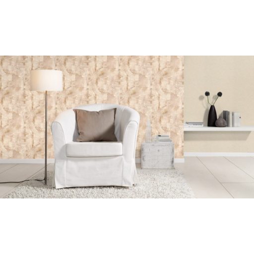 Rasch Composition 554458 Natur Egyszínű textilstruktúra szürke/szürkésbézs enyhe csillogás tapéta