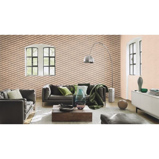 Rasch Composition 554649 Geometrikus 3D szálcsiszolt felület kifinomult színátmenet világos aranytól a sötétbarnáig tapéta