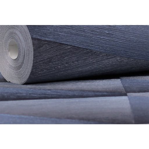 Rasch Composition 554656 Geometrikus 3D szálcsiszolt felület kifinomult színátmenet világoskéktól a szürkéskéken át a sötétkékig tapéta