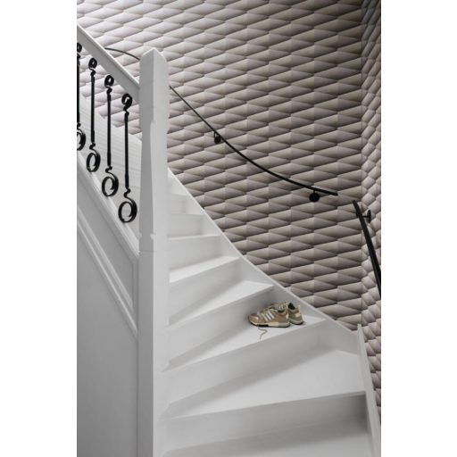 Rasch Composition 554663 Geometrikus 3D szálcsiszolt felület kifinomult színátmenet világos ezüstszürkétől az antracitig tapéta