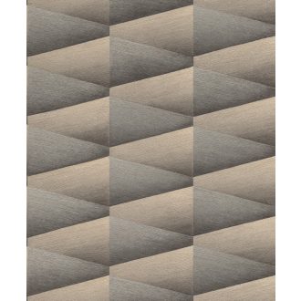   Rasch Composition 554670 Geometrikus 3D szálcsiszolt felület kifinomult színátmenet világos bézstól szürkén át a feketéig tapéta