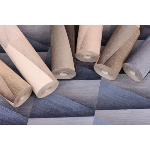 Rasch Composition 554670 Geometrikus 3D szálcsiszolt felület kifinomult színátmenet világos bézstól szürkén át a feketéig tapéta