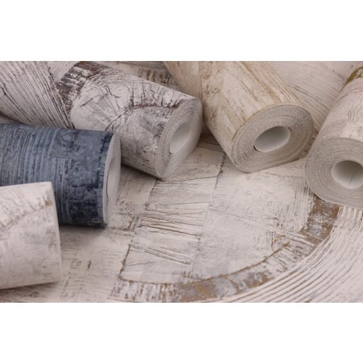 Rasch Composition 554748 Grafikus extravagáns minta texturált változatos struktúra törtfehér szürke árnyalatok arany tapéta