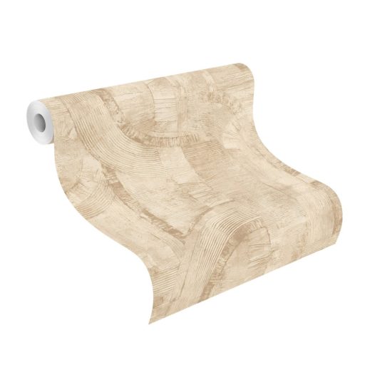 Rasch Composition 554762 Grafikus extravagáns minta texturált változatos struktúra krémfehér bézs és barna árnyalatok arany tapéta