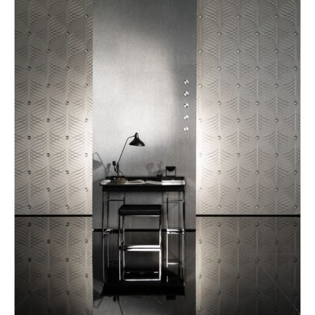 Marburg Luigi Colani Evolution/Jubileum 175, 56341 Strukturált egyszínű antracit és ezüst tapéta