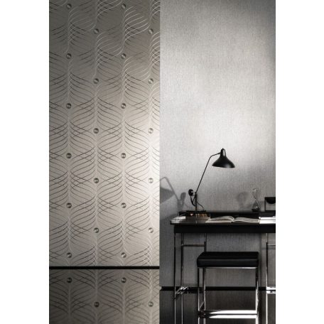 Marburg Luigi Colani Evolution/Jubileum 175, 56341 Strukturált egyszínű antracit és ezüst tapéta