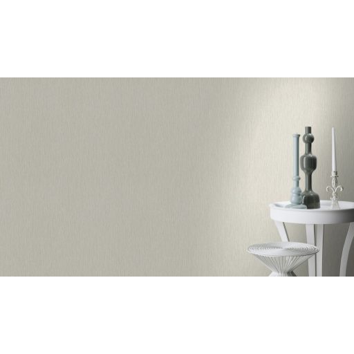 Finoman csillogó egyszínű melírozott szürke/szürkésfehér tapéta