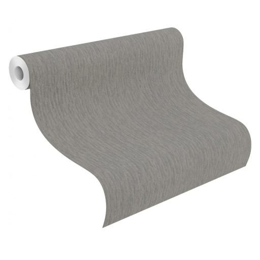 Finoman csillogó egyszínű melírozott antracitszürke tapéta