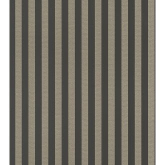   Csillogó hatású nemes dekoráció klasszikus csíkos minta antracit bézsarany  tapéta