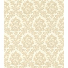   Fenséges barokk minta selymes díszítés puderbézs krém csillogó hatás tapéta