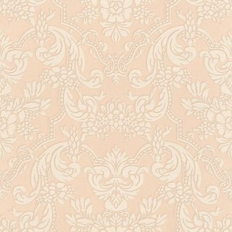  Francia hangulatú pazar barokk minta pasztell rózsaszín bézs csillogó hatás tapéta