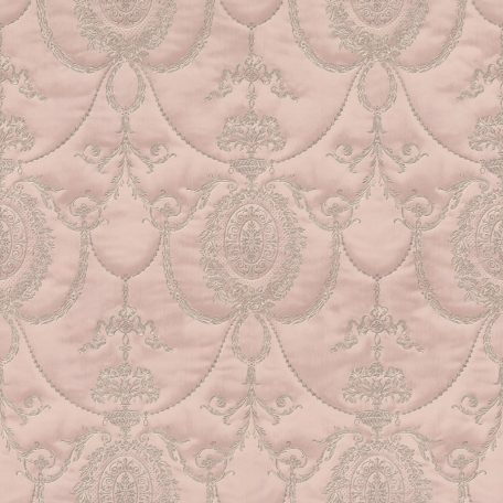 Haute Couture Barokk design finom hímzéssel irizáló színekkel pasztell rózsaszín bézsarany enyhe csillogás tapéta