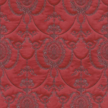 Haute Couture Barokk design finom hímzéssel irizáló színekkel bordói vörös szürke enyhe csillogás tapéta