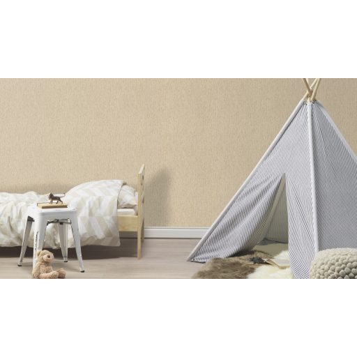 Természetes stílus nagyszerű fa szemcsés jellegű textúra krémes világosbézs és halvány szürke tónus tapéta