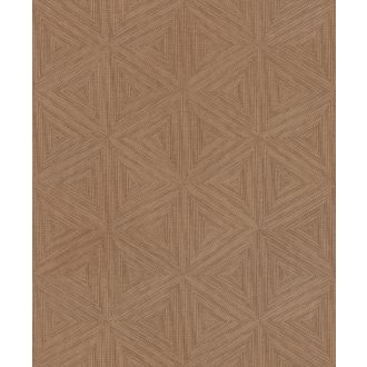   Háromdimenziós háromszög-mozaik pontszerű mintakialakítás meleg barna tónus tapéta