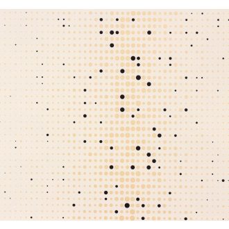   Marburg NENA 57241 Retro váltakozó méretű pontok körök krémfehér sárga fekete tapéta