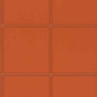   Rasch Cosmopolitan 576405 Natur szemcsés bőrminta túzött varrással narancs barna tapéta