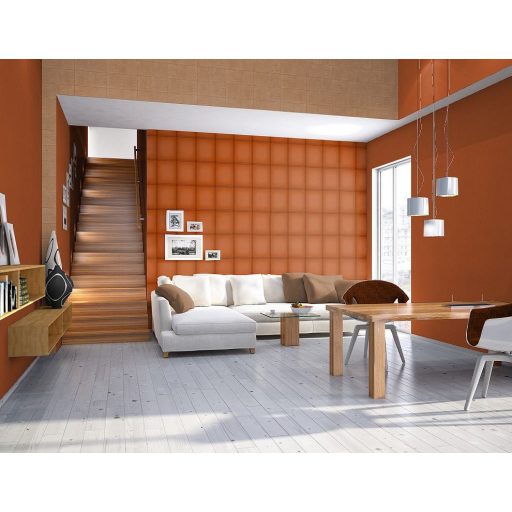 Rasch Cosmopolitan 576603 Natur finom szemcsézetű bőrminta 3D konyakszín tapéta