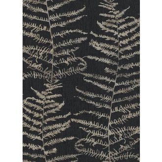   Erismann Central Park 5953-15  Natur ágak levelek fekete ezüst tapéta