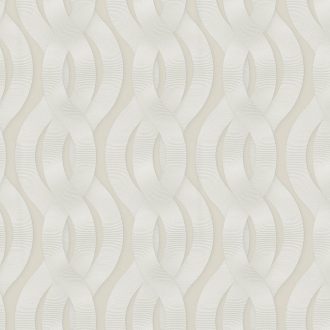   Marburg Colani Legend 59802 geometrikus "láncfonat" minta krém bézs szürke ezüst fémes hatás tapéta