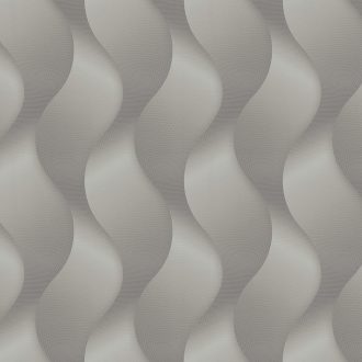   Marburg Colani Legend 59808  geometrikus váltakozó szélességű hullámminta 3D szürkésfehér szürke ezüst fémes hatás tapéta