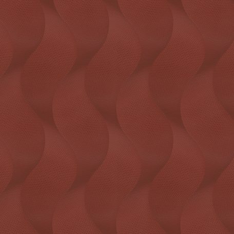 Marburg Colani Legend 59809  geometrikus váltakozó szélességű hullámminta 3D vörös barnásvörös réz fémes hatás tapéta