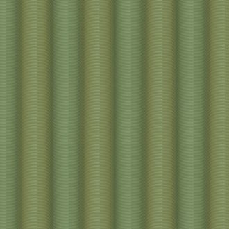   Marburg Colani Legend 59813  design csíkos vízszintesen hullámos 3D zöld zöldarany fémes hatás tapéta