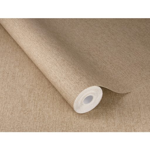 Természetes durva vászonhatású texturált egyszínű minta barna/világosbarna tónus tapéta