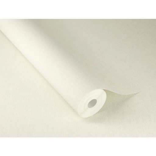 Természetes durva vászonhatású texturált egyszínű minta fehér/törtfehér tónus tapéta