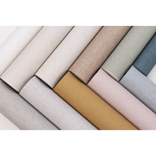 Természetes durva vászonhatású texturált egyszínű minta fehér/törtfehér tónus tapéta