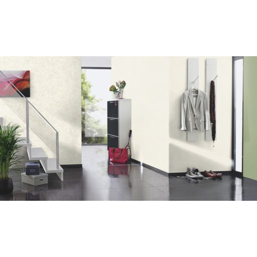 Természetes durva vászonhatású texturált egyszínű minta fehér/törtfehér tónus tapéta