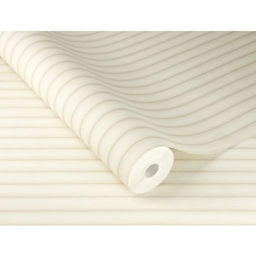 Természetes és elegáns falpanel minta finom szemcsézettel és 3D hatással (ívekkel) krémszín és bézs tónus tapéta