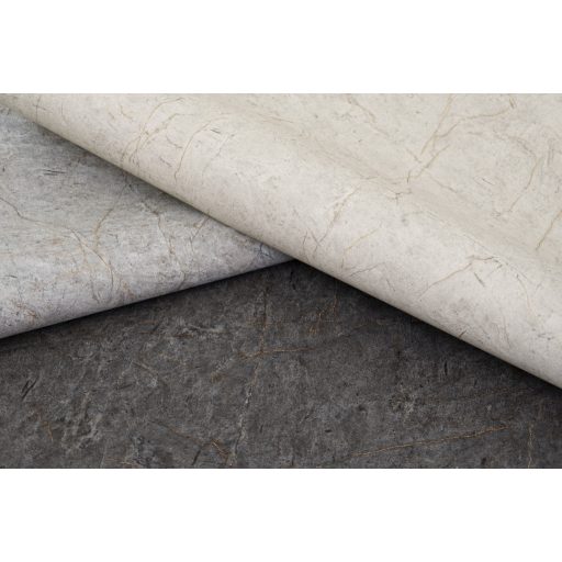 Sokoldalú tehetség! Autentikus és természetes szemcsés kő/márvány design sötétszürke antracit és fémes rézszín tónus tapéta