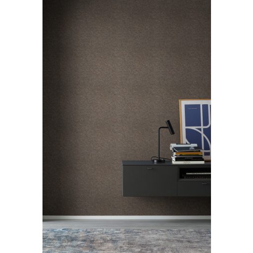 Sokoldalú tehetség! Autentikus és természetes szemcsés kő/márvány design sötétszürke antracit és fémes rézszín tónus tapéta